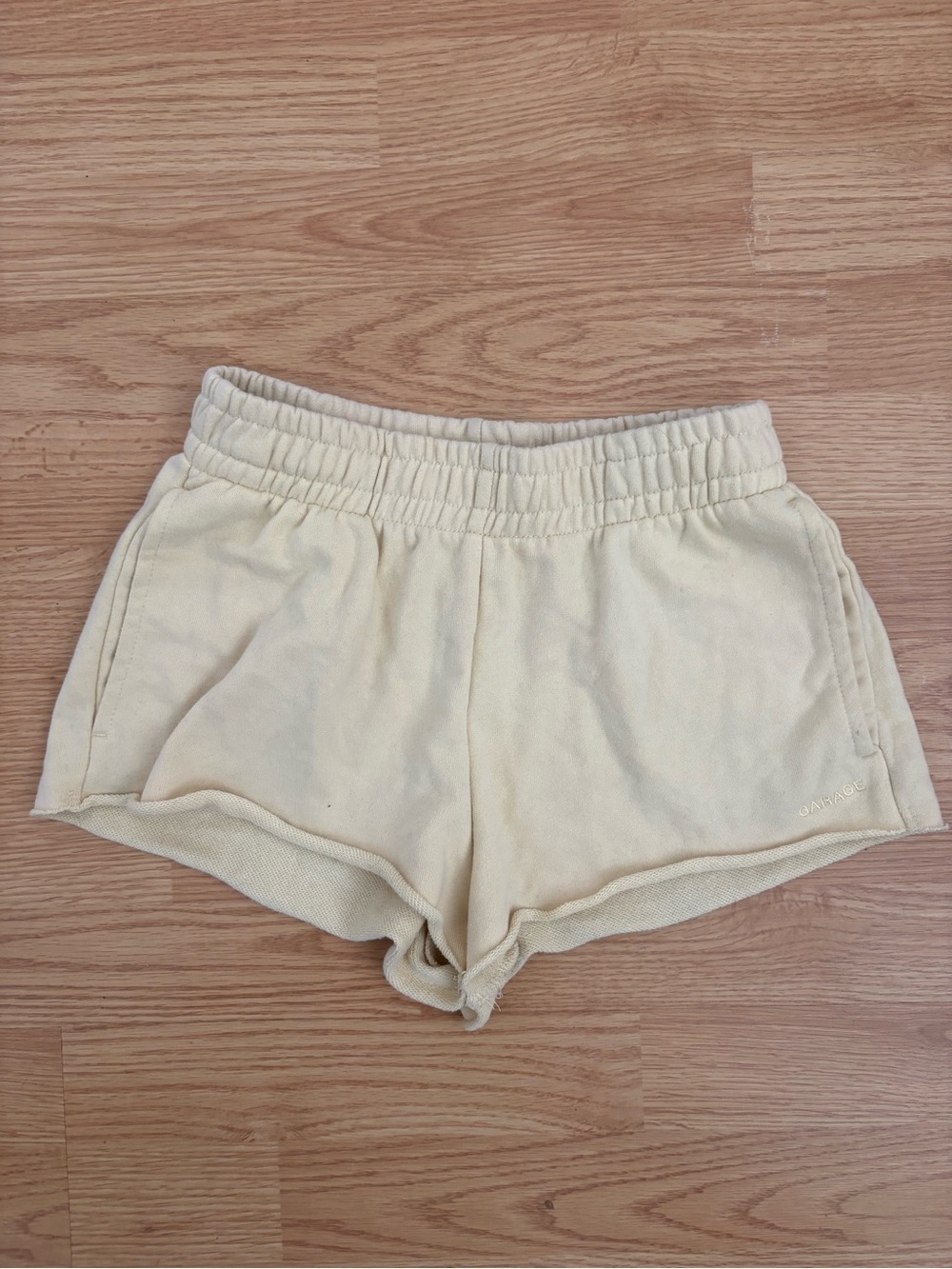 Garage soft terry low rise shorts